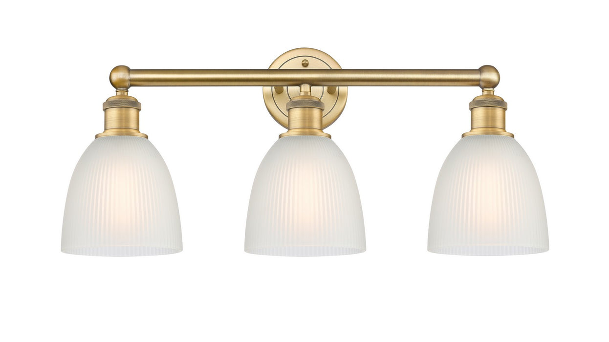 Innovations 616-3W-BB-G381 Three Light Bath Vanity, Brushed Brass