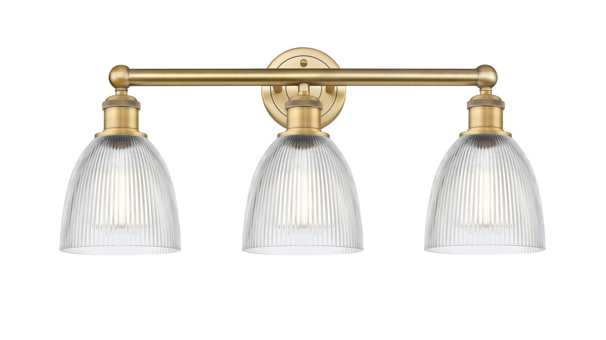 Innovations 616-3W-BB-G382 Three Light Bath Vanity, Brushed Brass