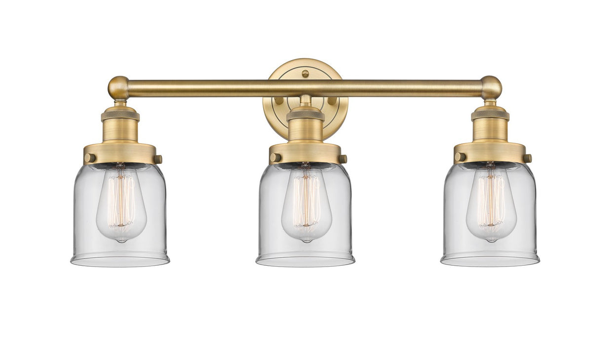 Innovations 616-3W-BB-G52 Three Light Bath Vanity, Brushed Brass