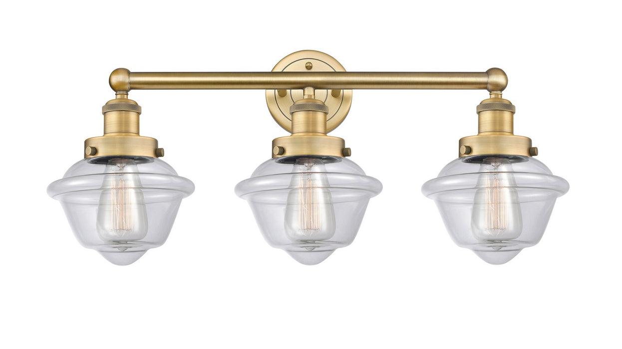 Innovations 616-3W-BB-G532 Three Light Bath Vanity, Brushed Brass