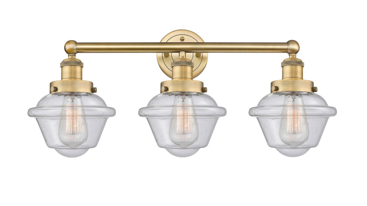 Innovations 616-3W-BB-G534 Three Light Bath Vanity, Brushed Brass