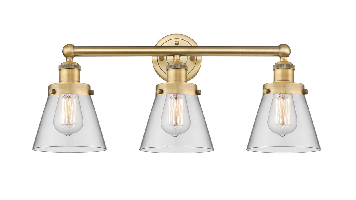 Innovations 616-3W-BB-G62 Three Light Bath Vanity, Brushed Brass