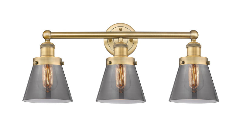 Innovations 616-3W-BB-G63 Three Light Bath Vanity, Brushed Brass