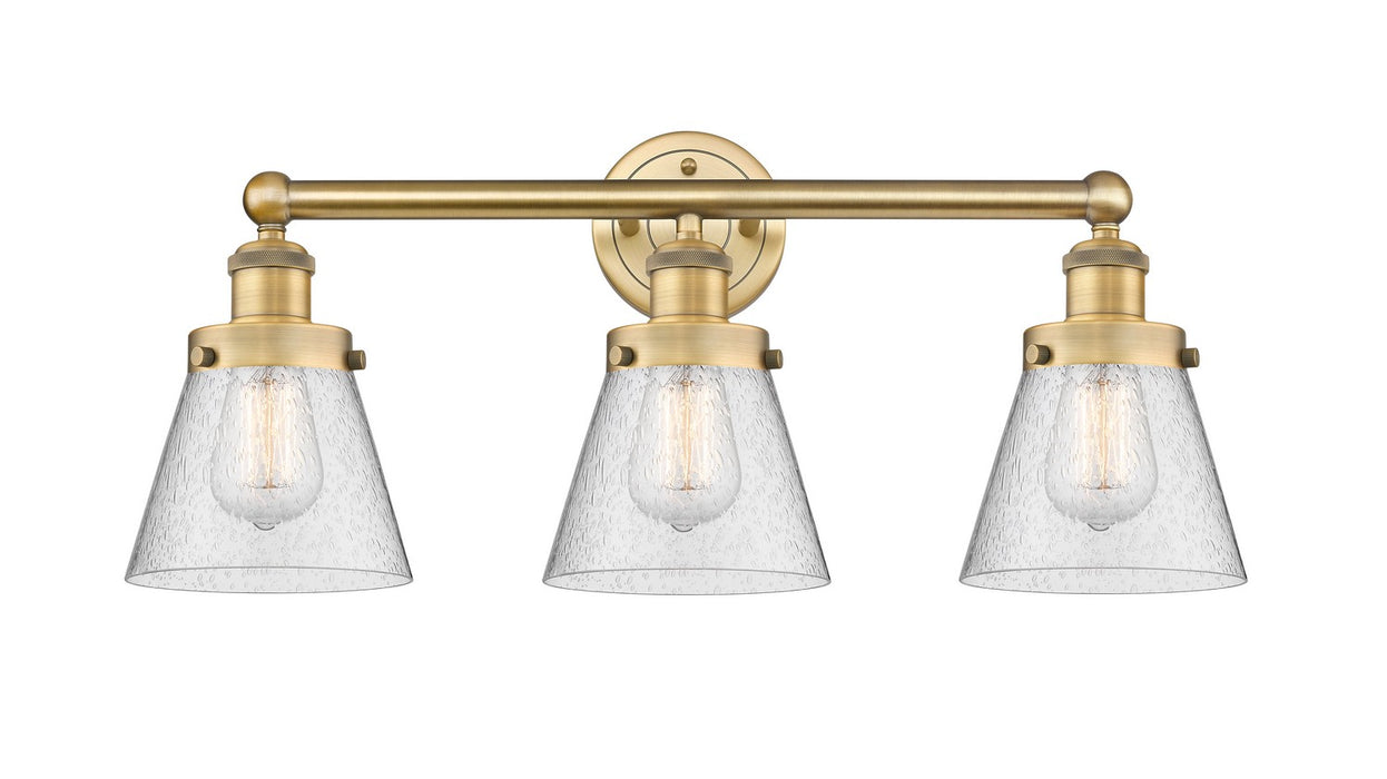 Innovations 616-3W-BB-G64 Three Light Bath Vanity, Brushed Brass