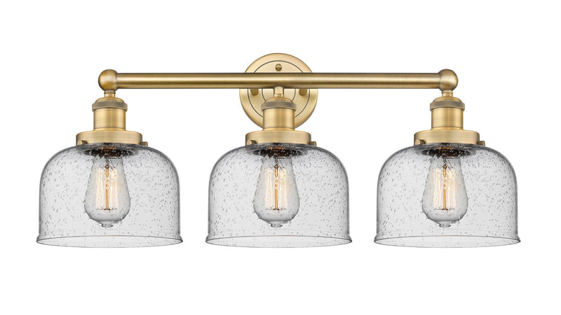 Innovations 616-3W-BB-G74 Three Light Bath Vanity, Brushed Brass