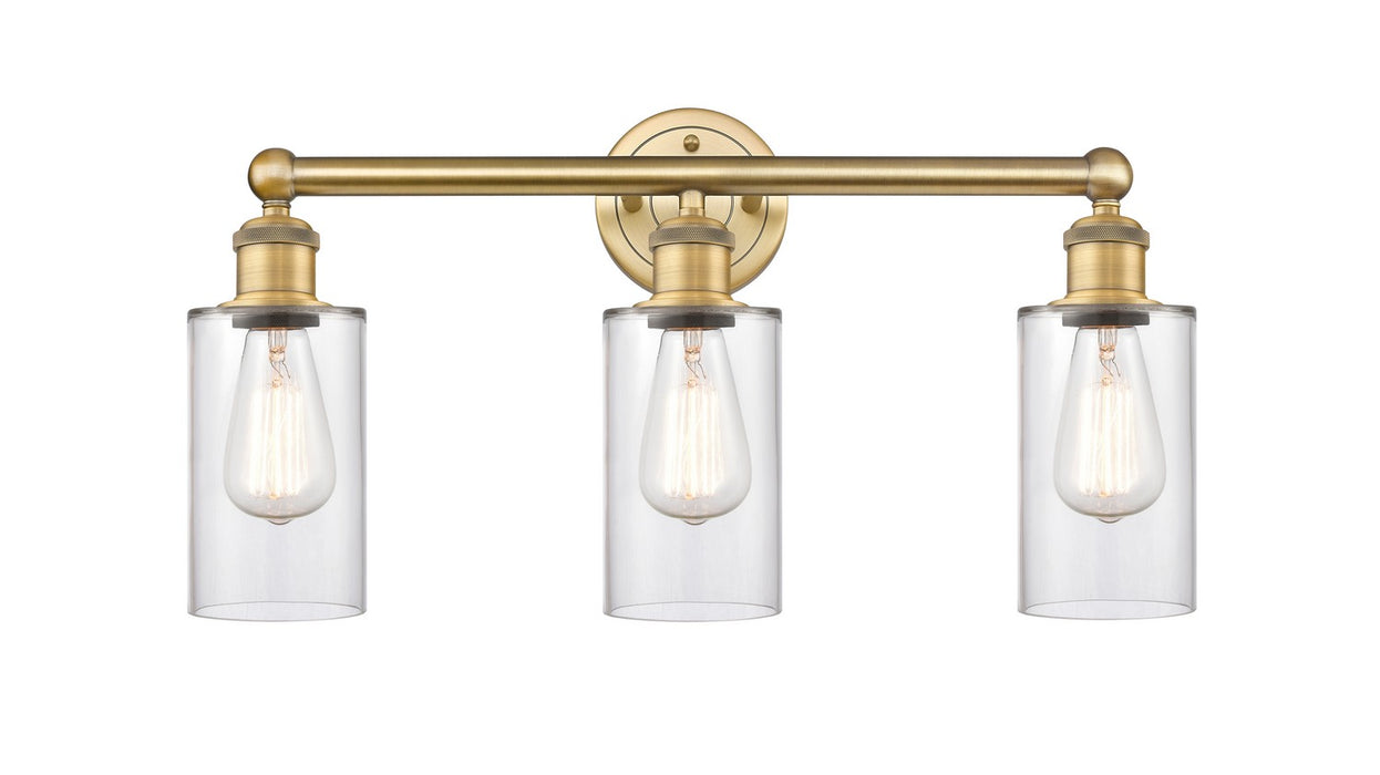 Innovations 616-3W-BB-G802 Three Light Bath Vanity, Brushed Brass