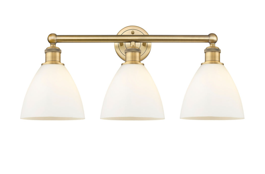 Innovations 616-3W-BB-GBD-751 Three Light Bath Vanity, Brushed Brass