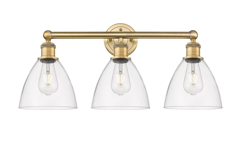 Innovations 616-3W-BB-GBD-752 Three Light Bath Vanity, Brushed Brass