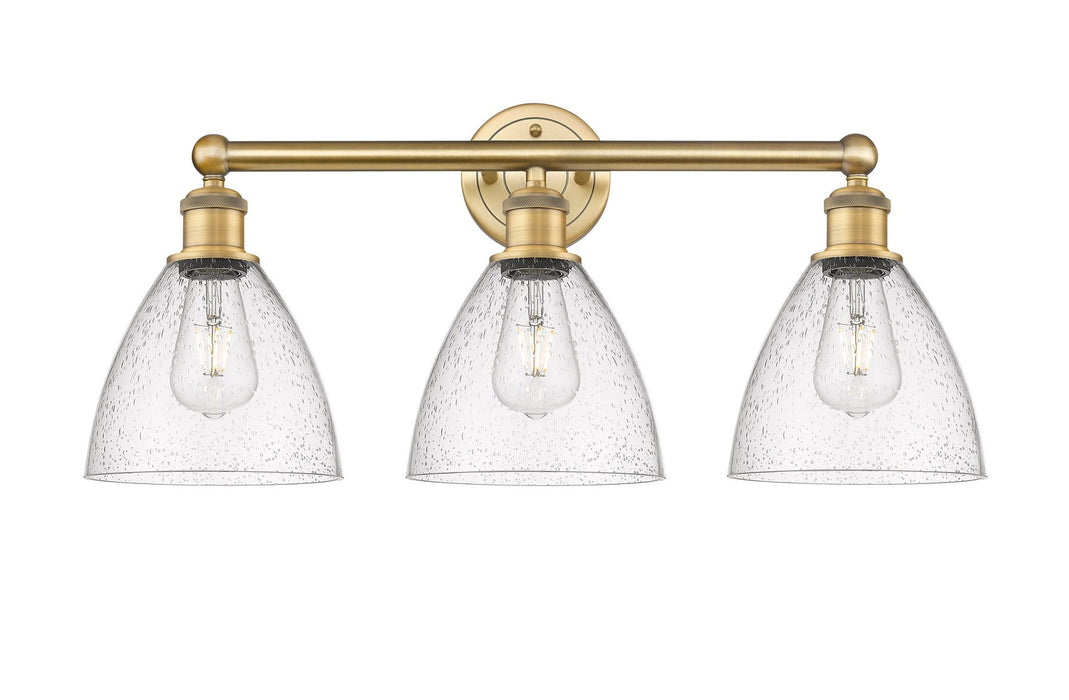 Innovations 616-3W-BB-GBD-754 Three Light Bath Vanity, Brushed Brass