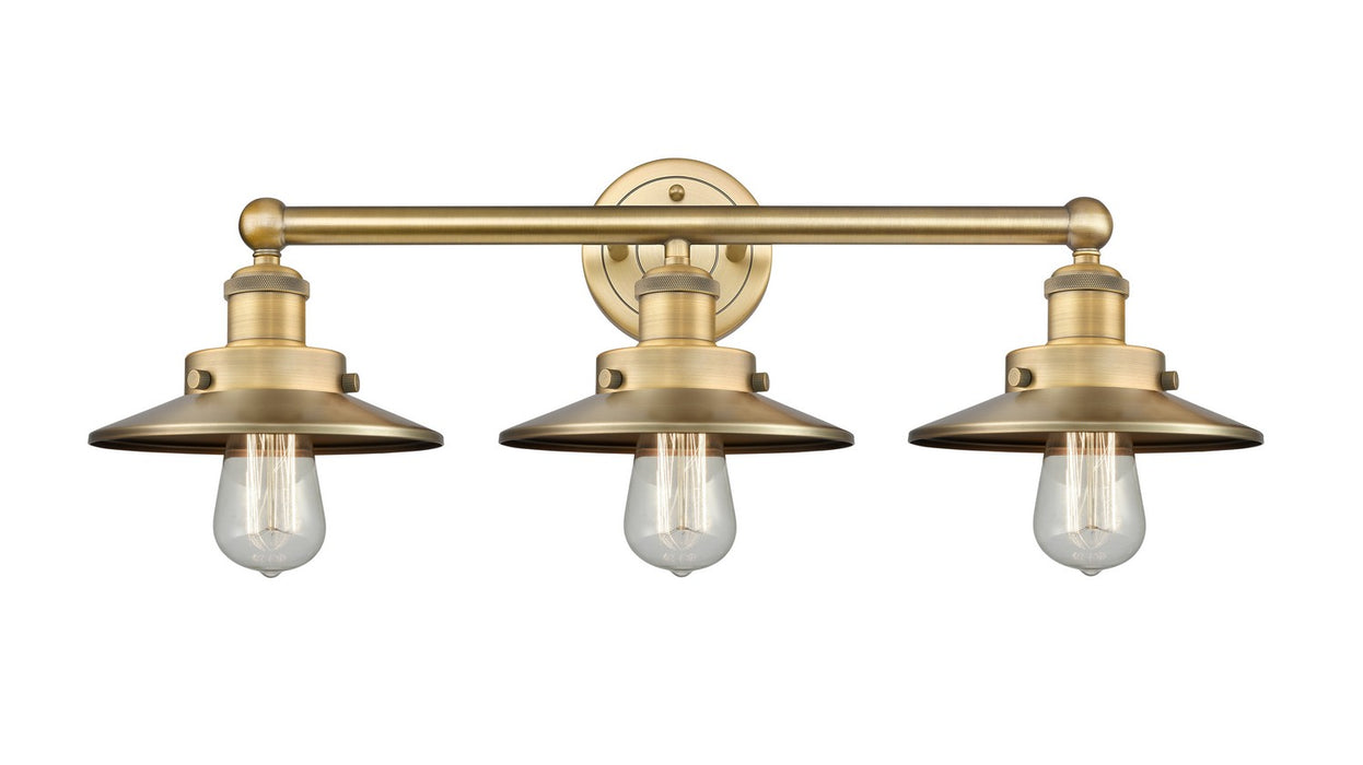 Innovations 616-3W-BB-M4-BB Three Light Bath Vanity, Brushed Brass