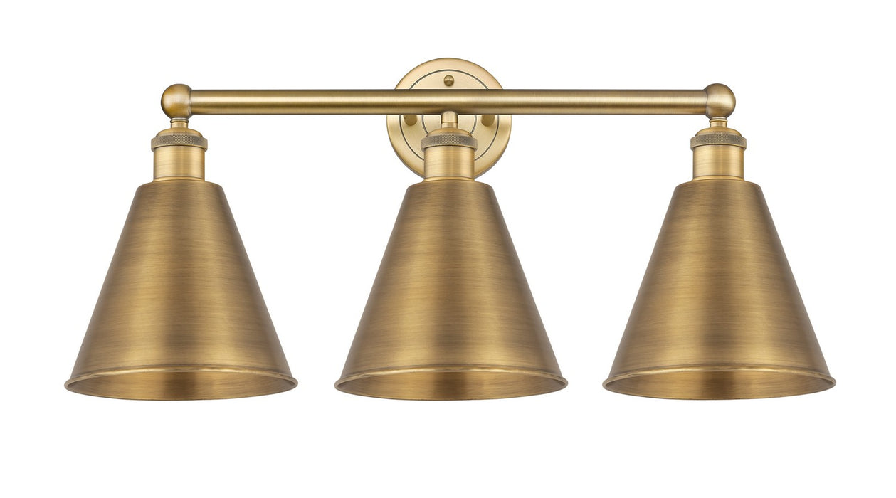 Innovations 616-3W-BB-MBC-8-BB Three Light Bath Vanity, Brushed Brass