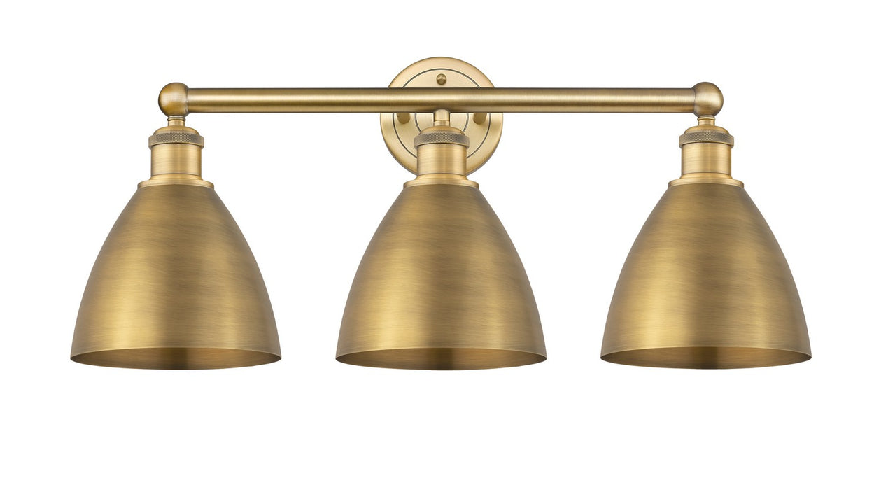 Innovations 616-3W-BB-MBD-75-BB Three Light Bath Vanity, Brushed Brass