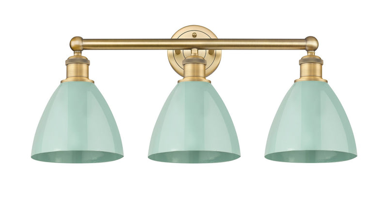 Innovations 616-3W-BB-MBD-75-SF Three Light Bath Vanity, Brushed Brass