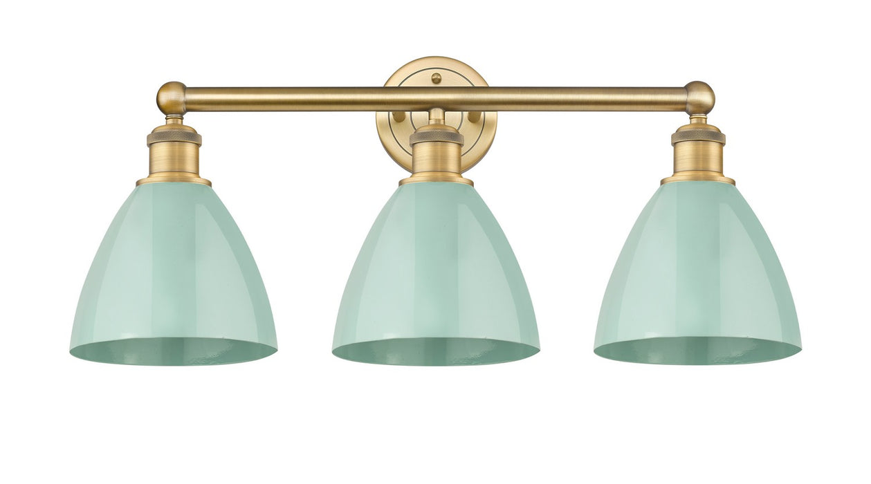 Innovations 616-3W-BB-MBD-75-SF Three Light Bath Vanity, Brushed Brass
