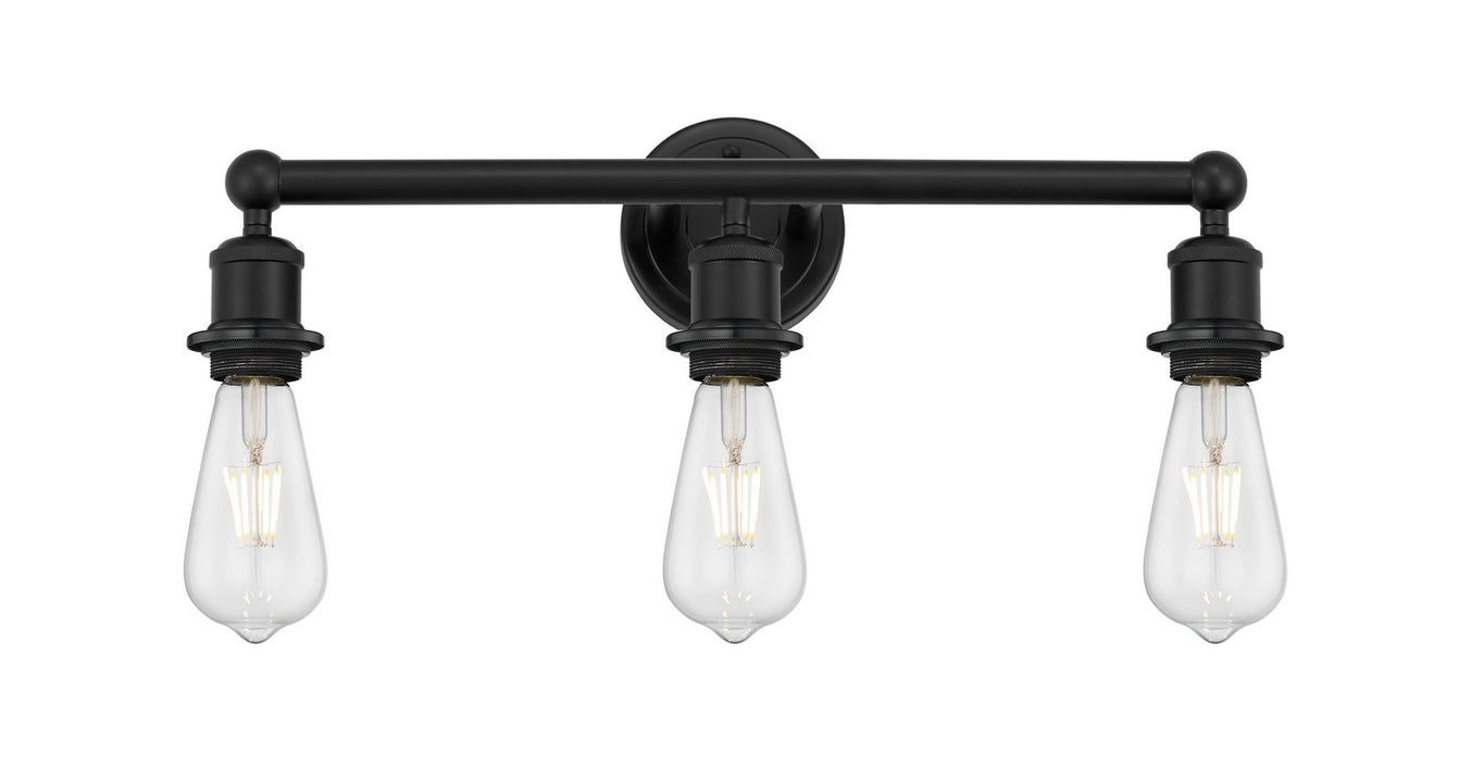 Innovations 616-3W-BK Three Light Bath Vanity, Matte Black