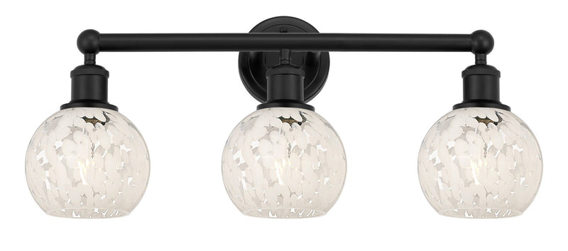 Innovations 616-3W-BK-G1216-6WM LED Bath Vanity, Matte Black