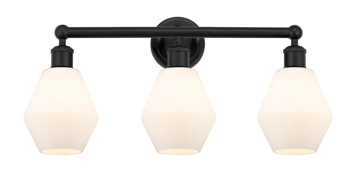 Innovations 616-3W-BK-G651-6 Three Light Bath Vanity, Matte Black