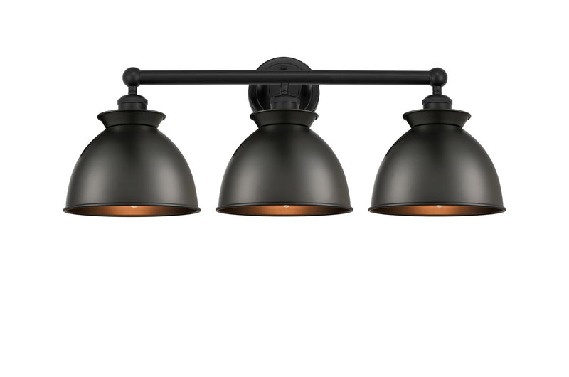 Innovations 616-3W-BK-M14-BK Three Light Bath Vanity, Matte Black