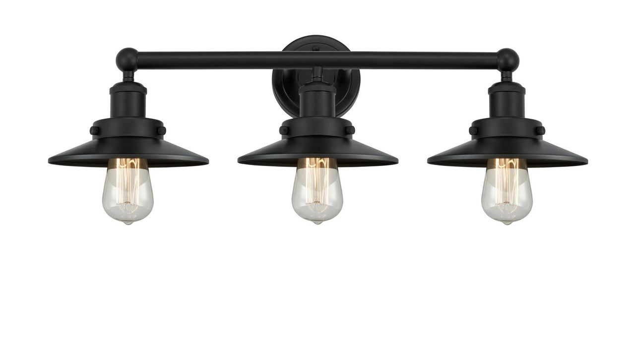 Innovations 616-3W-BK-M6-BK Three Light Bath Vanity, Matte Black