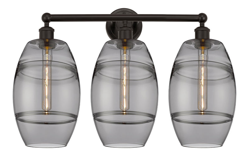 Innovations 616-3W-OB-G557-8SM Three Light Bath Vanity, Oil Rubbed Bronze