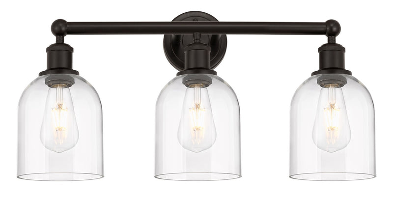 Innovations 616-3W-OB-G558-6CL Three Light Bath Vanity, Oil Rubbed Bronze