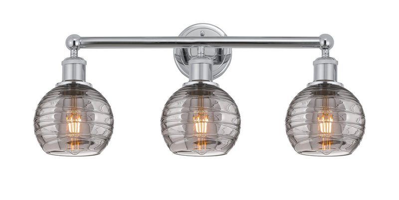 Innovations 616-3W-PC-G1213-6SM Three Light Bath Vanity, Polished Chrome