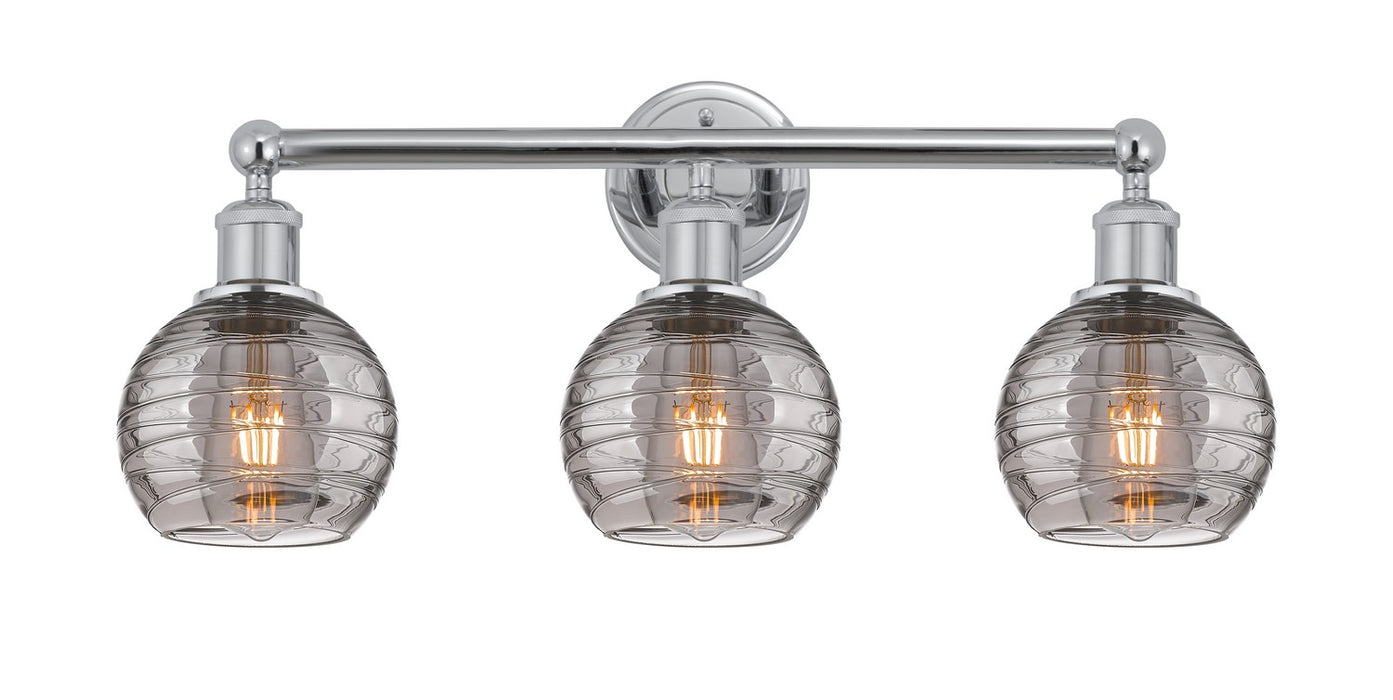 Innovations 616-3W-PC-G1213-6SM Three Light Bath Vanity, Polished Chrome