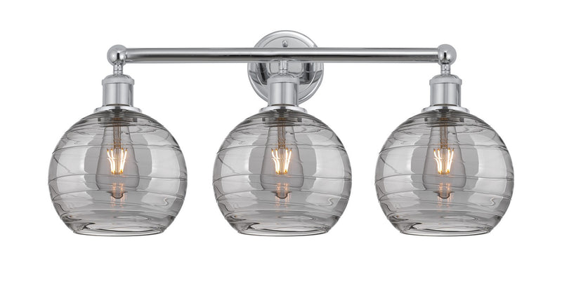 Innovations 616-3W-PC-G1213-8SM Three Light Bath Vanity, Polished Chrome