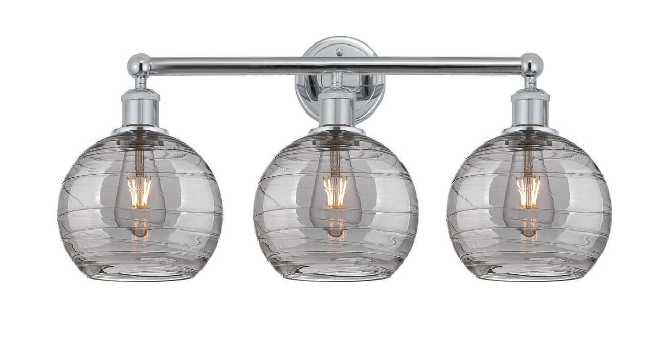 Innovations 616-3W-PC-G1213-8SM Three Light Bath Vanity, Polished Chrome