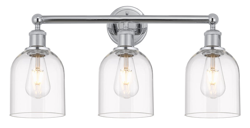 Innovations 616-3W-PC-G558-6CL Three Light Bath Vanity, Polished Chrome