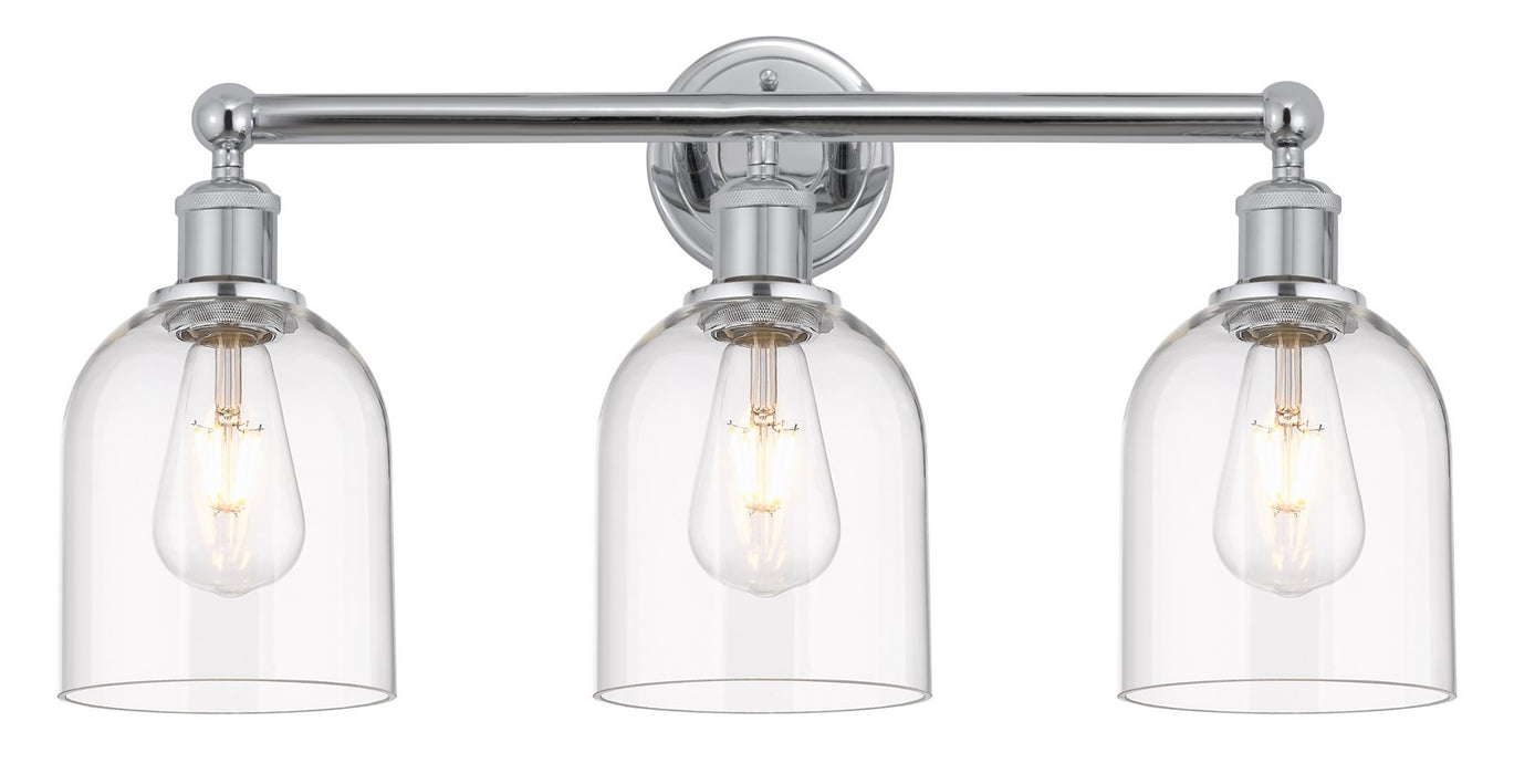 Innovations 616-3W-PC-G558-6CL Three Light Bath Vanity, Polished Chrome