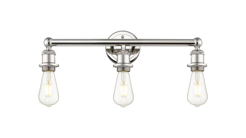 Innovations 616-3W-PN Three Light Bath Vanity, Polished Nickel