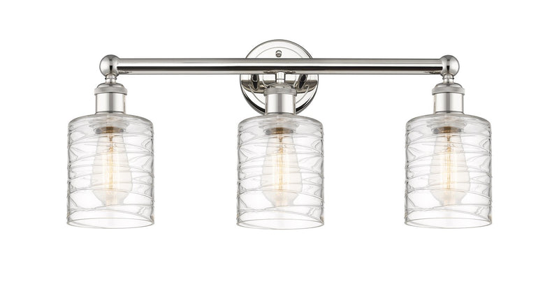 Innovations 616-3W-PN-G1113 Three Light Bath Vanity, Polished Nickel