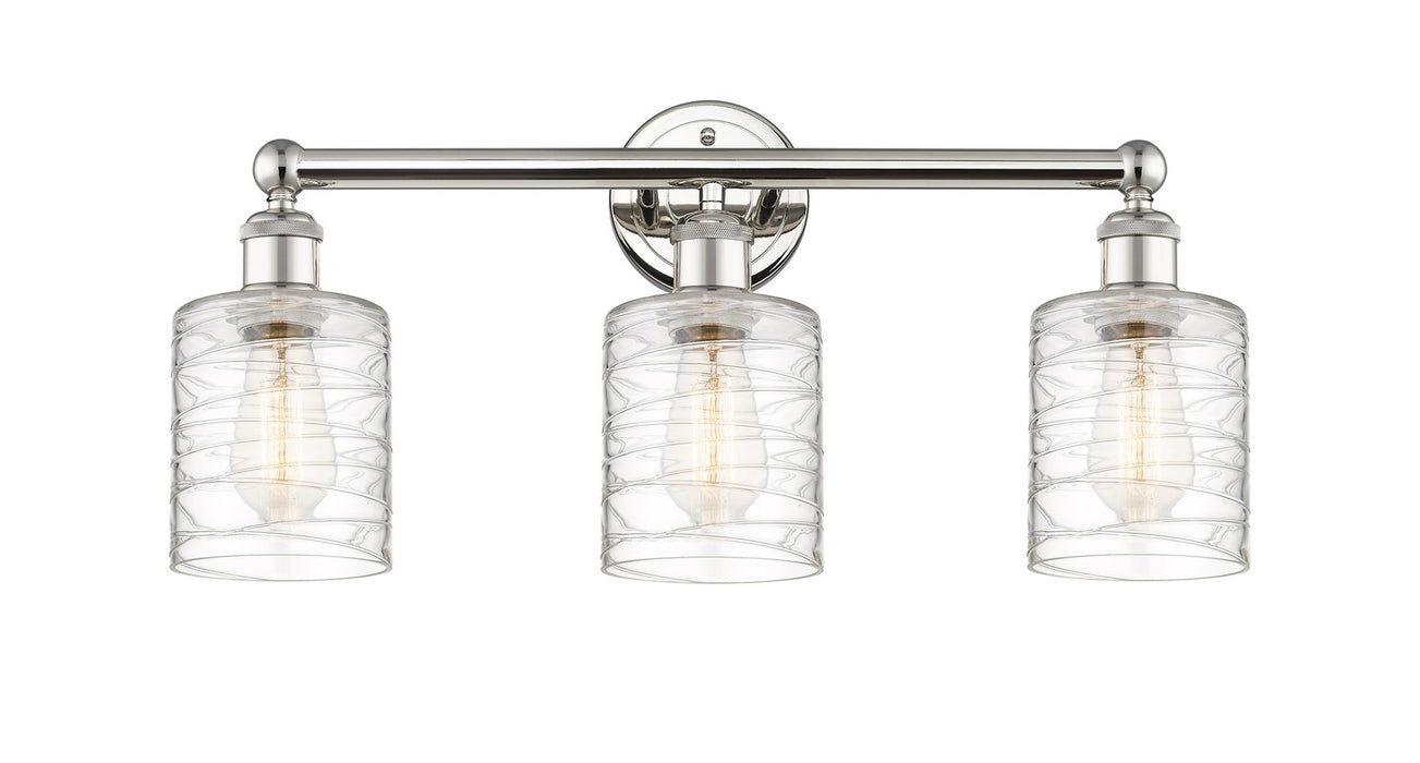 Innovations 616-3W-PN-G1113 Three Light Bath Vanity, Polished Nickel
