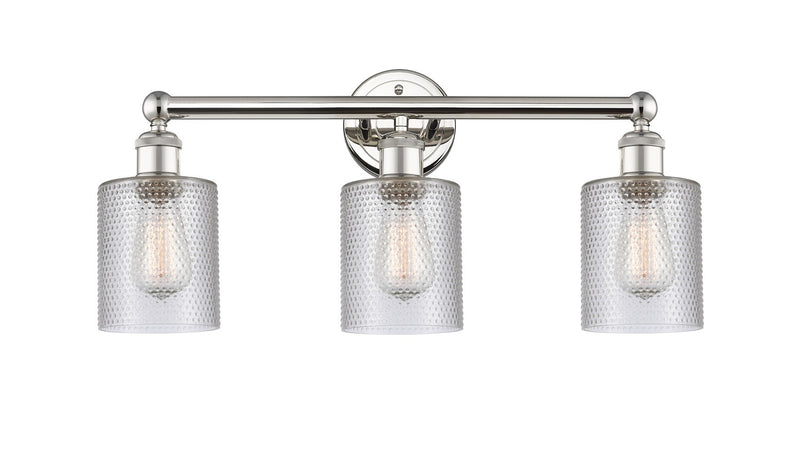 Innovations 616-3W-PN-G112 Three Light Bath Vanity, Polished Nickel