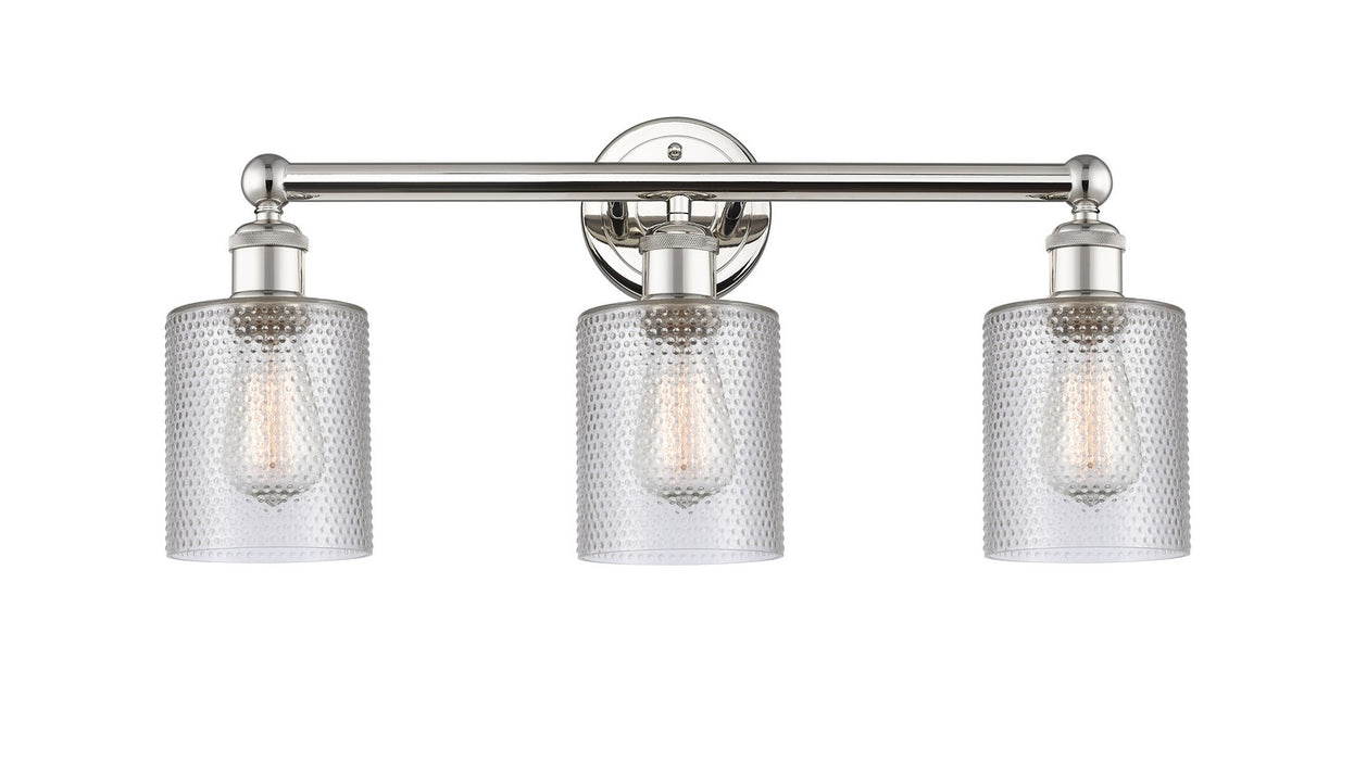 Innovations 616-3W-PN-G112 Three Light Bath Vanity, Polished Nickel