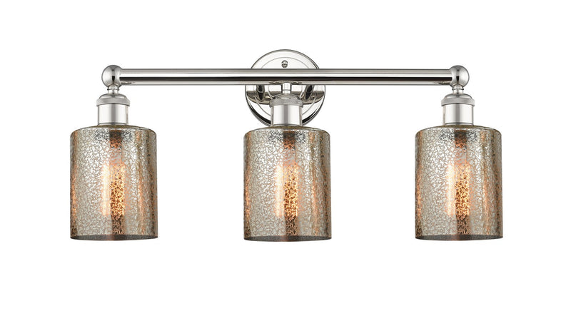 Innovations 616-3W-PN-G116 Three Light Bath Vanity, Polished Nickel