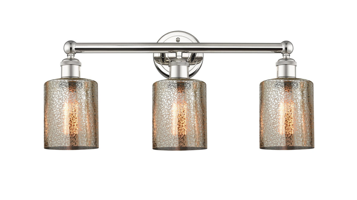 Innovations 616-3W-PN-G116 Three Light Bath Vanity, Polished Nickel
