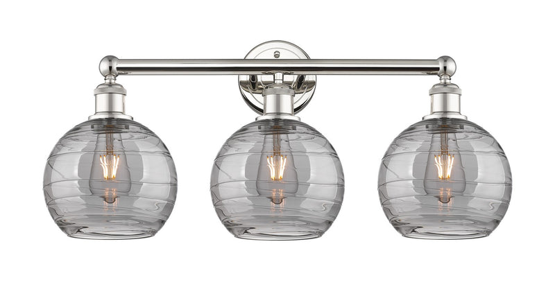 Innovations 616-3W-PN-G1213-8SM Three Light Bath Vanity, Polished Nickel