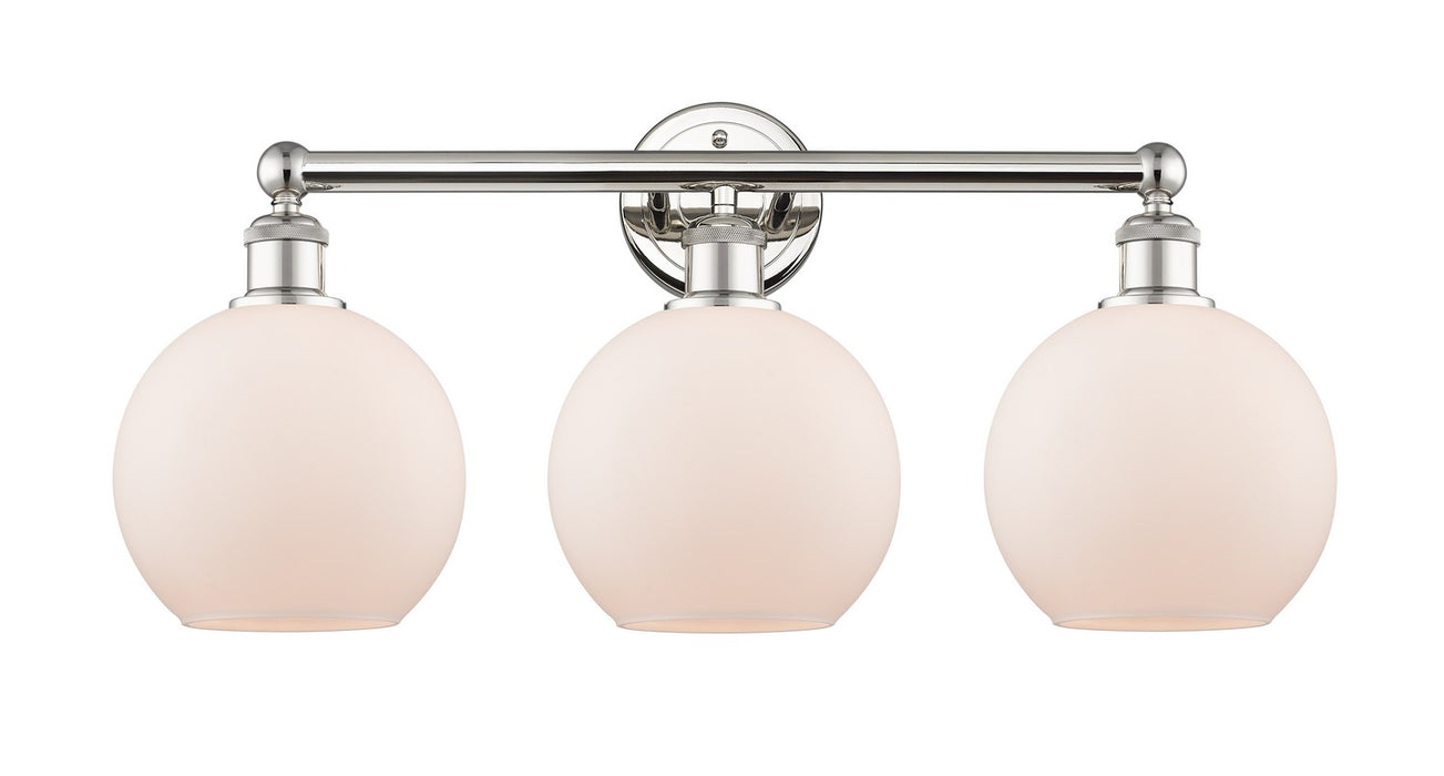 Innovations 616-3W-PN-G121-8 Three Light Bath Vanity, Polished Nickel