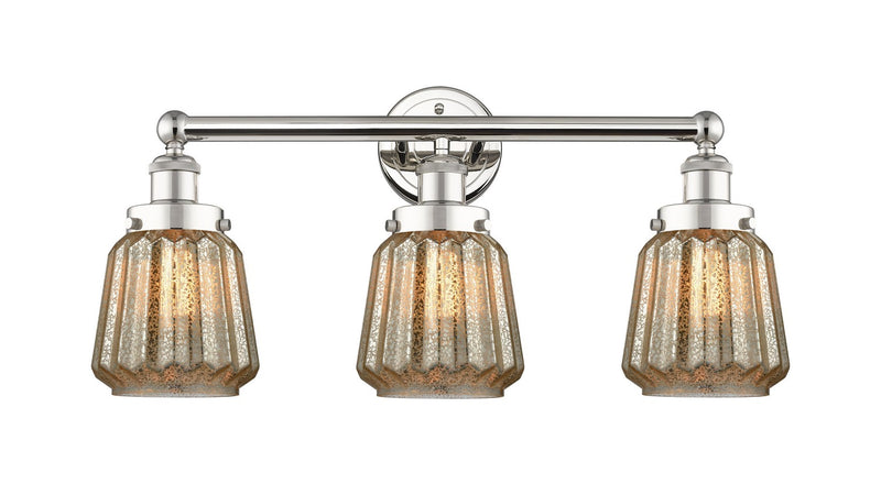 Innovations 616-3W-PN-G146 Three Light Bath Vanity, Polished Nickel