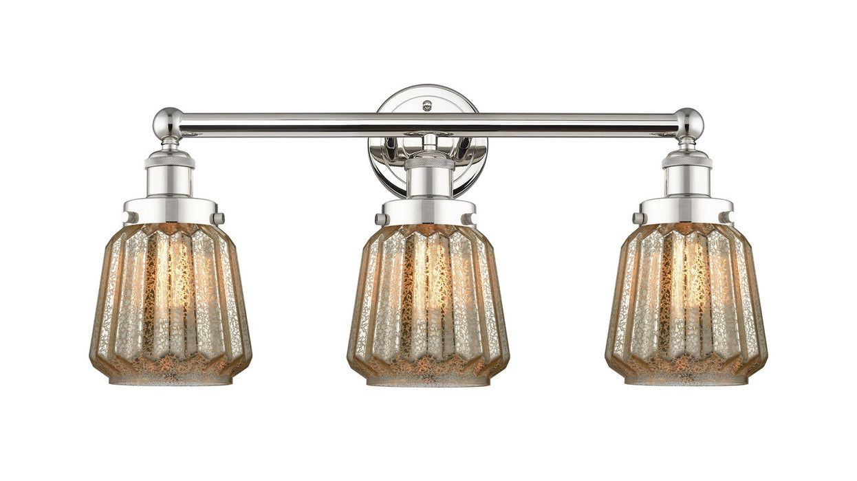 Innovations 616-3W-PN-G146 Three Light Bath Vanity, Polished Nickel