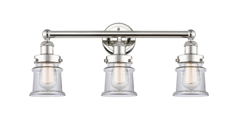 Innovations 616-3W-PN-G182S Three Light Bath Vanity, Polished Nickel