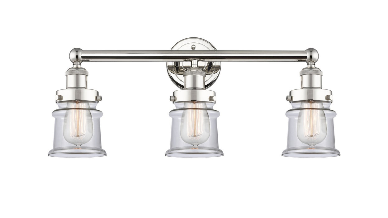 Innovations 616-3W-PN-G182S Three Light Bath Vanity, Polished Nickel