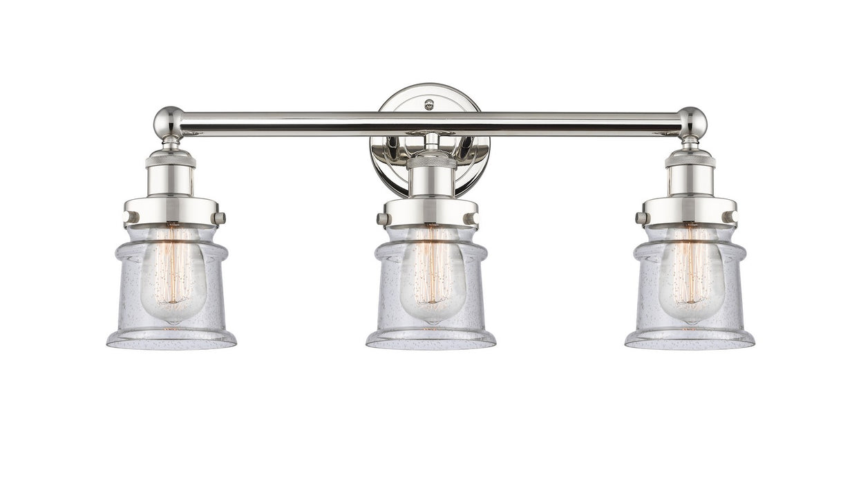 Innovations 616-3W-PN-G184S Three Light Bath Vanity, Polished Nickel