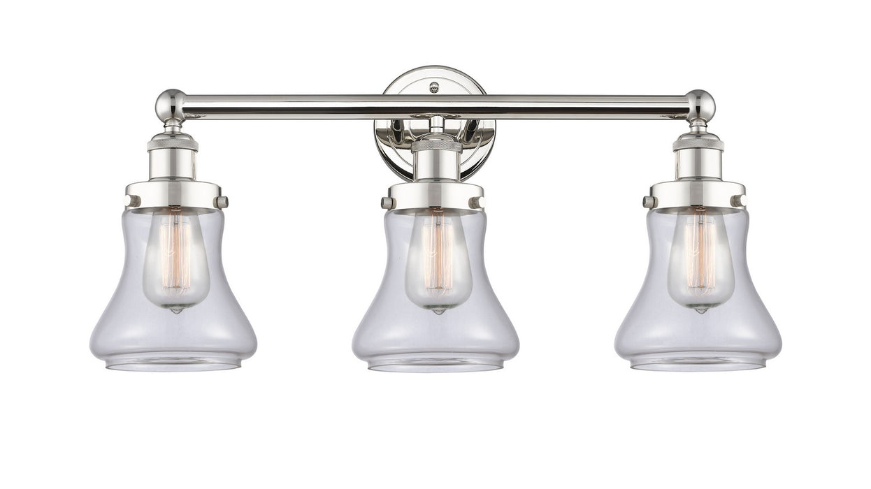 Innovations 616-3W-PN-G192 Three Light Bath Vanity, Polished Nickel