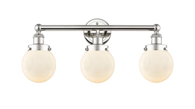 Innovations 616-3W-PN-G201-6 Three Light Bath Vanity, Polished Nickel