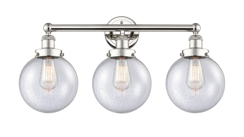 Innovations 616-3W-PN-G204-8 Three Light Bath Vanity, Polished Nickel