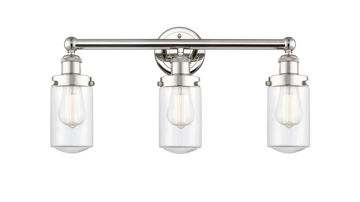 Innovations 616-3W-PN-G312 Three Light Bath Vanity, Polished Nickel