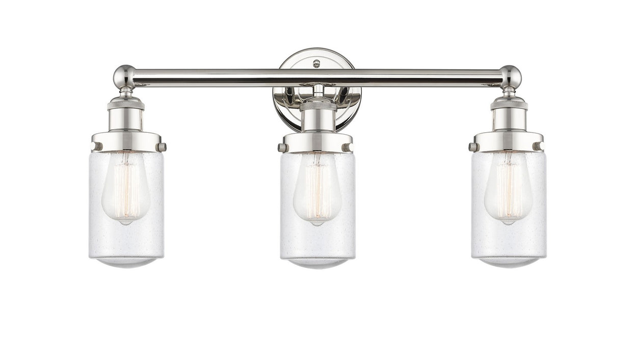 Innovations 616-3W-PN-G314 Three Light Bath Vanity, Polished Nickel